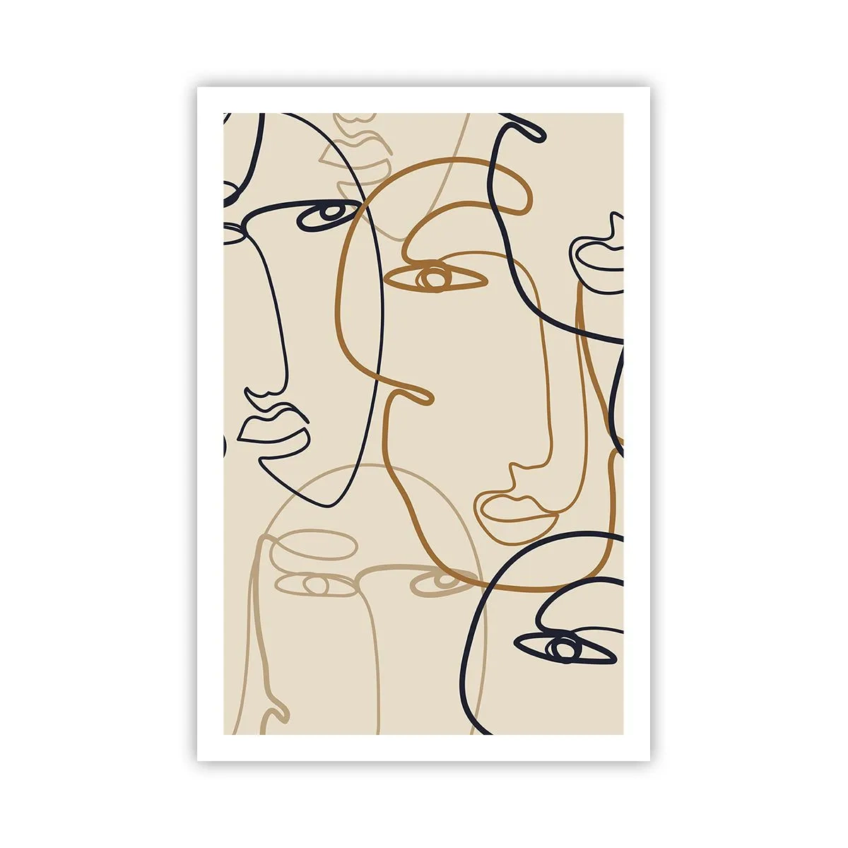 Plakát - Portrét znásobený - 61x91 cm