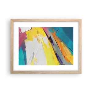 Plakát v rámu světlý dub - Anatomie světla - 40x30 cm