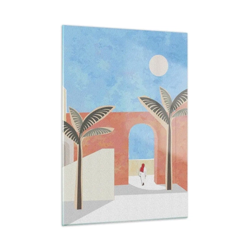 Obraz na skle - Arabský den - 50x70 cm
