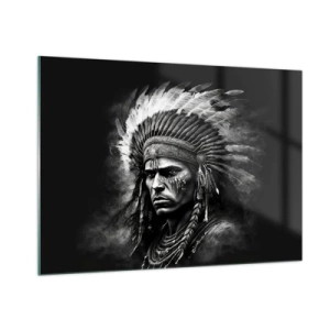 Obraz na skle - Vůdce a bojovník - 100x70 cm