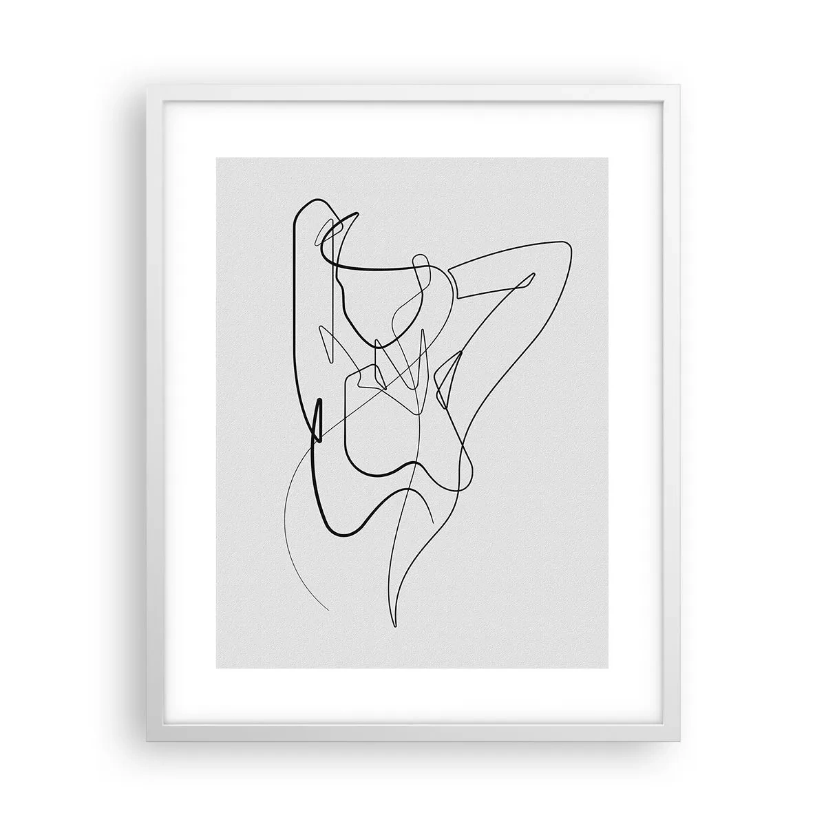 Plakát v bílém rámu - Ty jsi záhada… - 40x50 cm