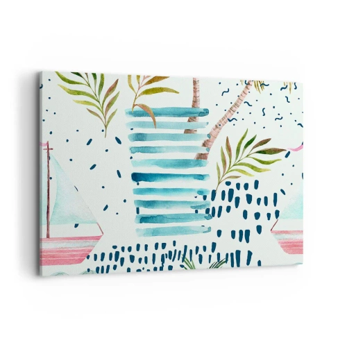 Obraz na plátně - Prázdniny pod palmami - 120x80 cm