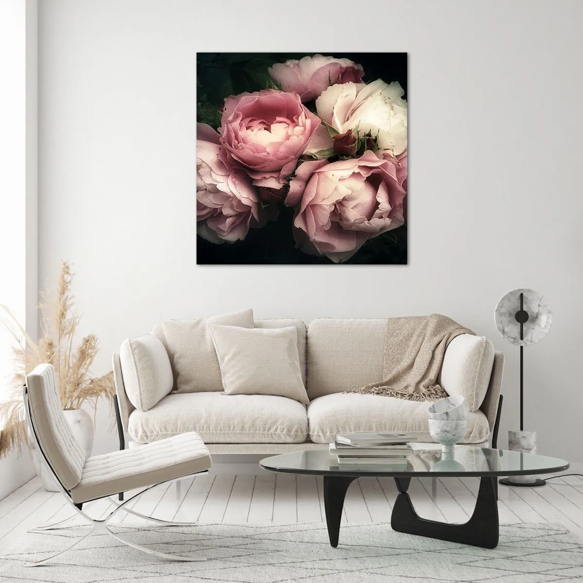 Obraz na skle - Kouzlo belle epoque - 40x40 cm