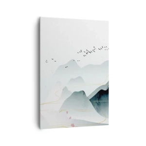 Obraz na plátně - Přes vrcholy - 70x100 cm
