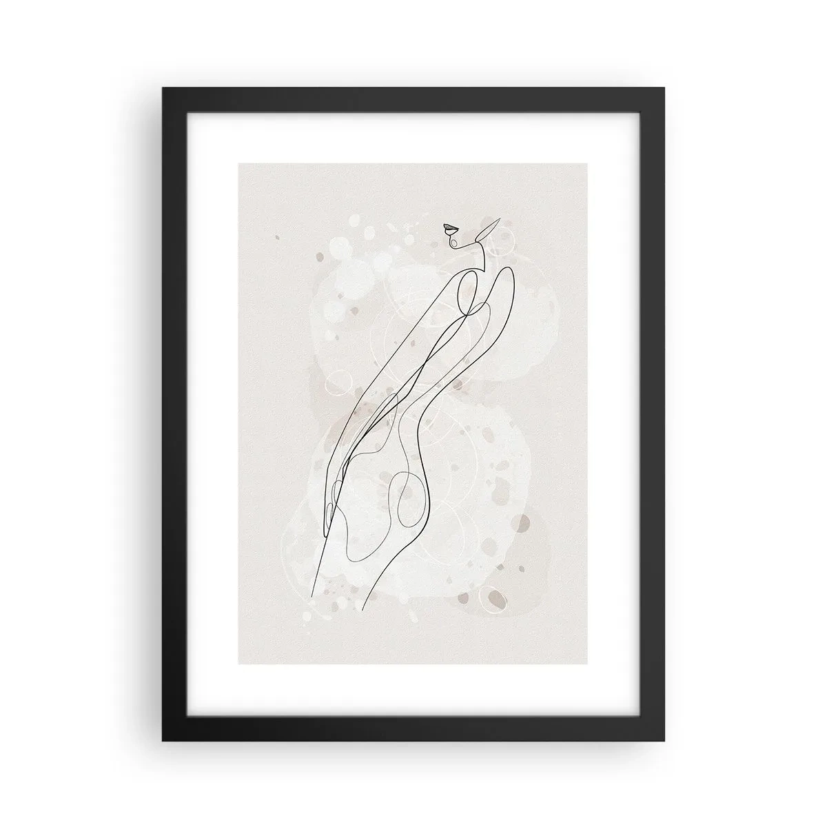 Plakát v černém rámu - Zabloudit pohledem - 30x40 cm