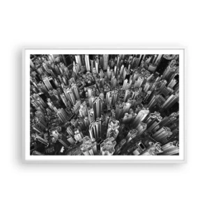 Plakát v bílém rámu - Stále výš a výš - 100x70 cm