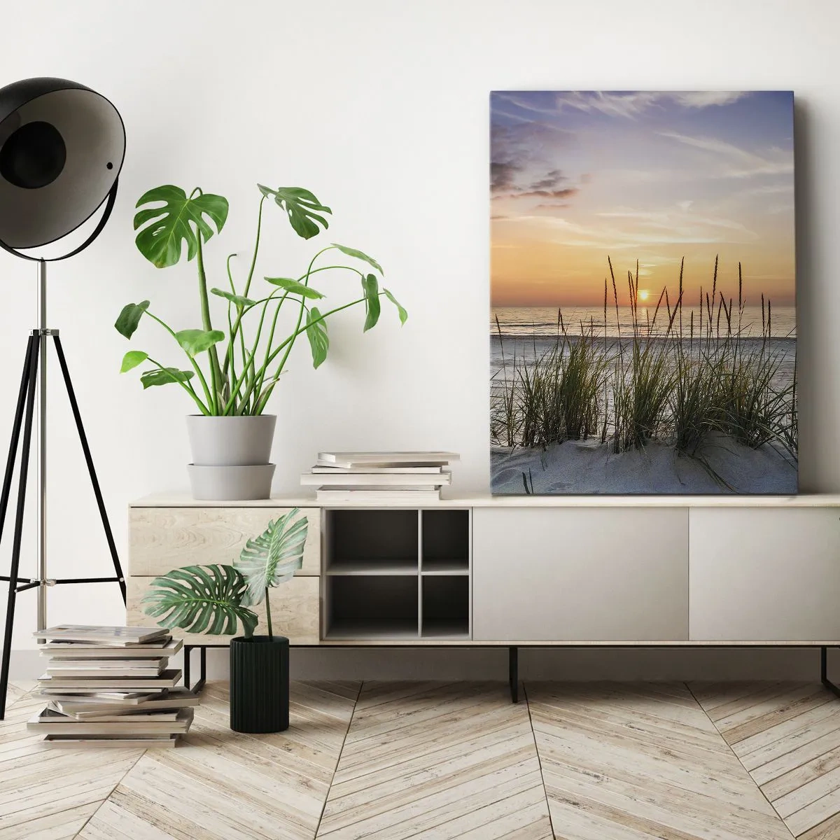 Obraz na plátně - Podívej se, představ si a pociť - 45x80 cm