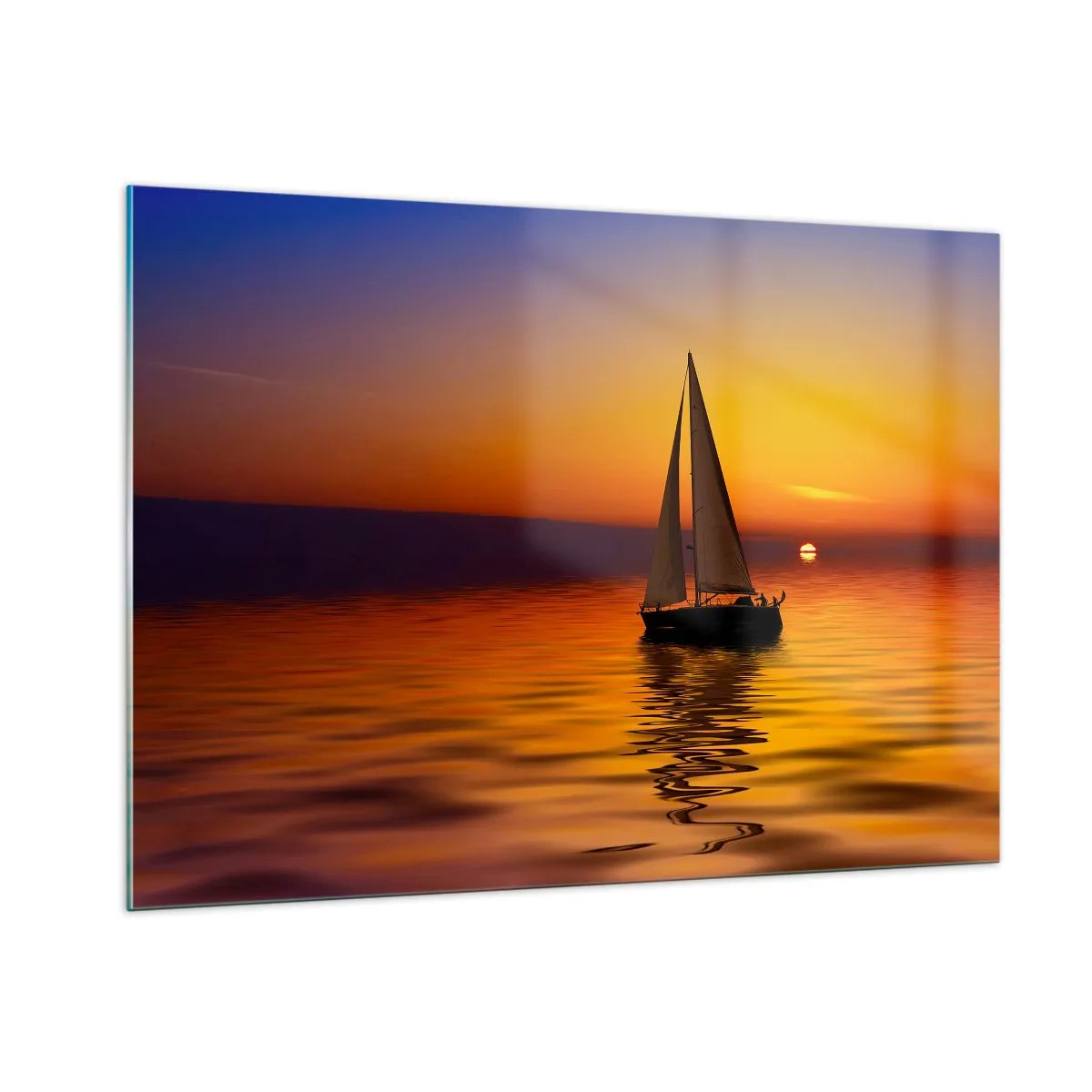Obraz na skle - Jak je tu za soumraku ticho… - 100x70 cm