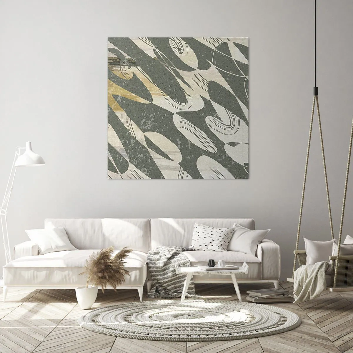 Obraz na plátně - Rytmizovaná abstrakce - 70x70 cm