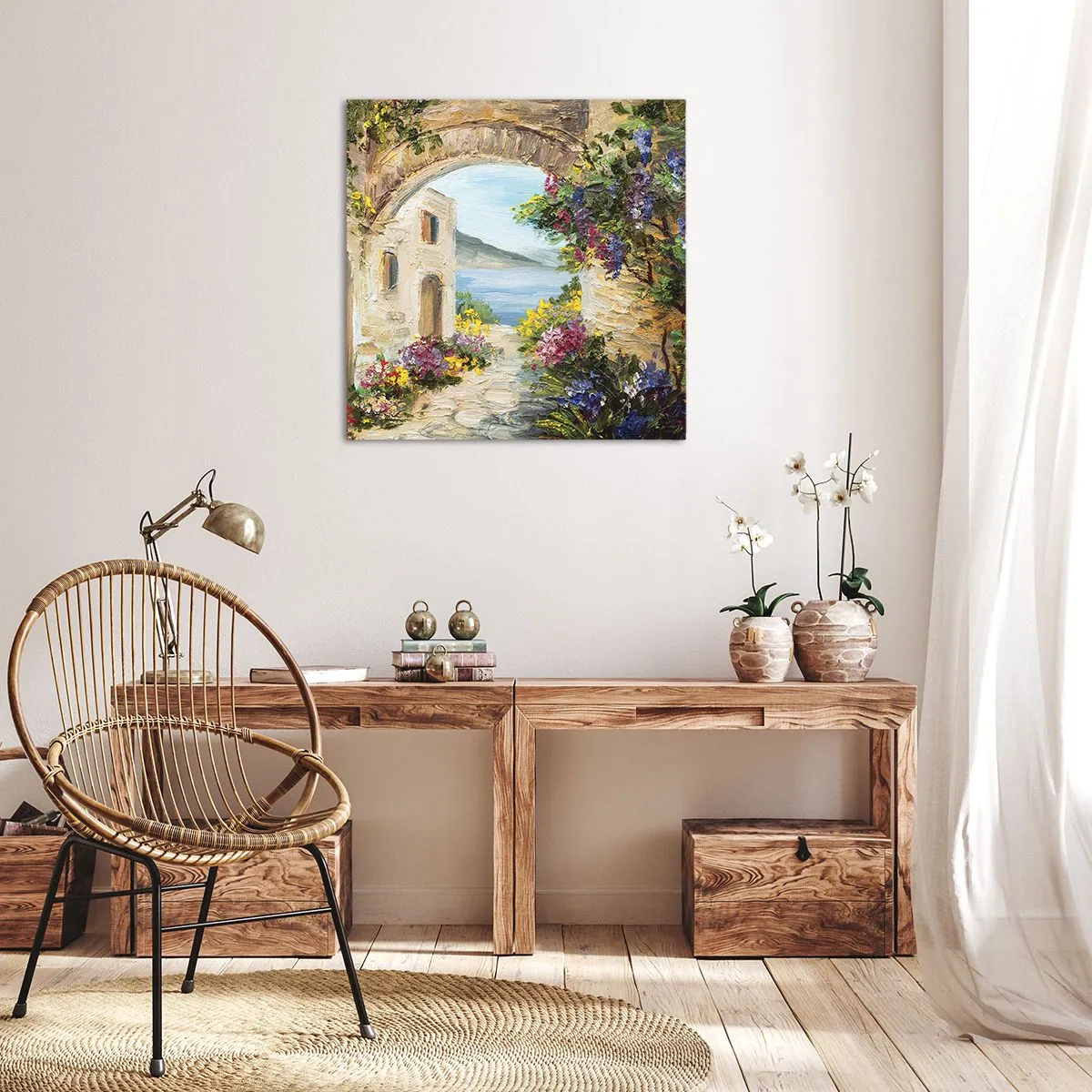 Obraz na plátně - Půvab pobřežní krajiny - 50x50 cm