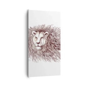 Obraz na plátně - Ohnivý vládce - 65x120 cm