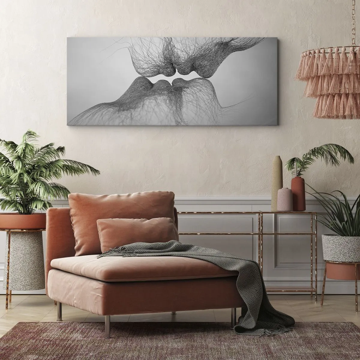 Obraz na plátně - Polibek větru - 160x50 cm