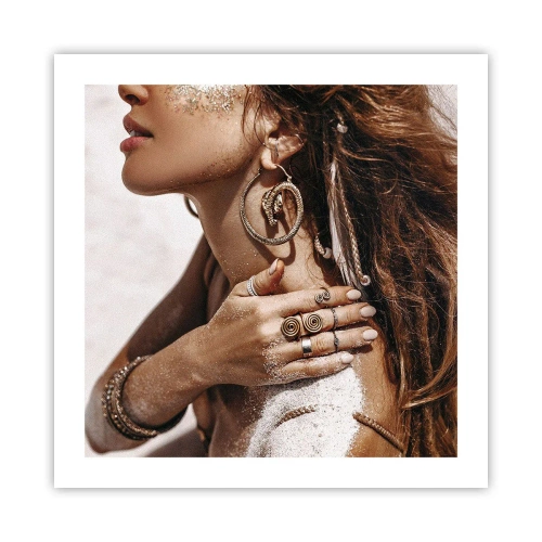 Plakát - Královna divoké pláže - 50x50 cm