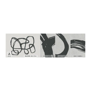 Vzor Fototapety Premium Sand - Abstrakce ve smyčce - Boho, Kus, Minimalistický - 100x30 cm