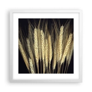 Plakát v bílém rámu - Rustikální magie - 40x40 cm