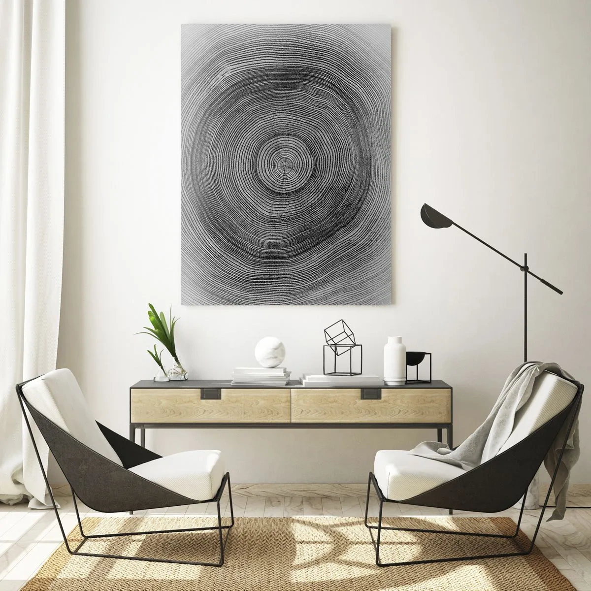 Obraz na skle - Znamení doby - 50x70 cm