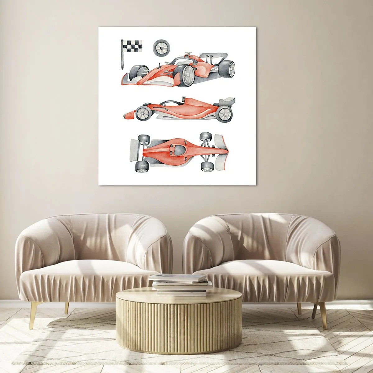 Obraz na skle - Dohnat sen - 70x70 cm