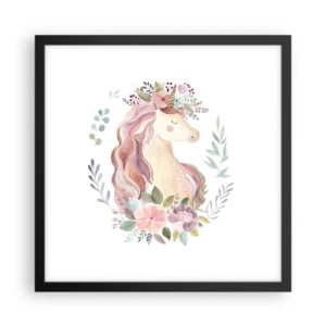 Plakát v černém rámu - Pozvánka do říše pohádek - 40x40 cm