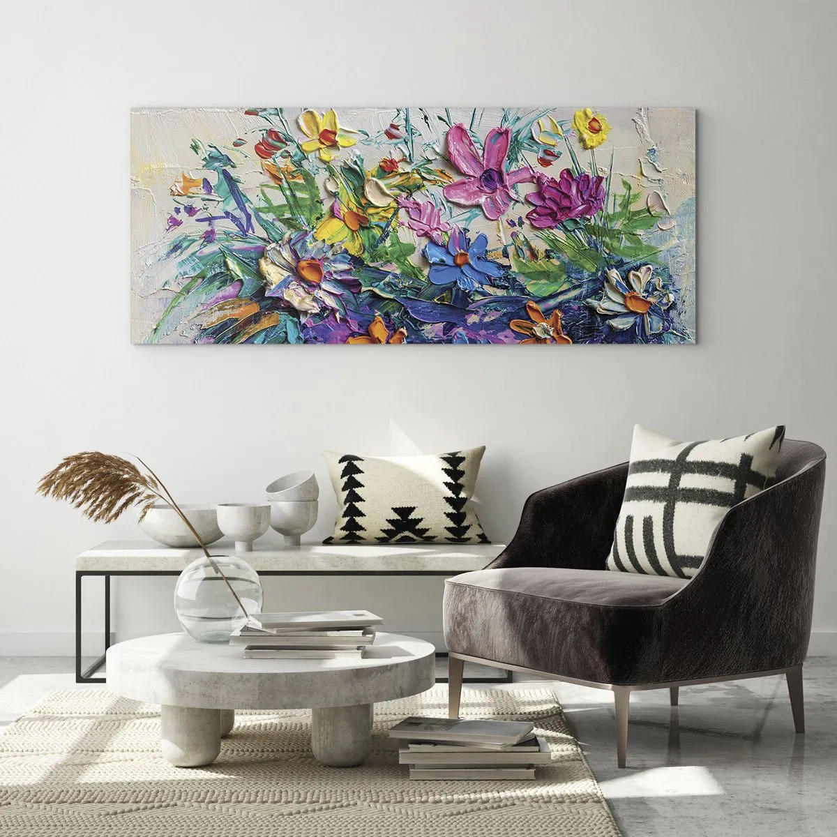 Obraz na skle - Vůbec ne zátiší - 100x40 cm