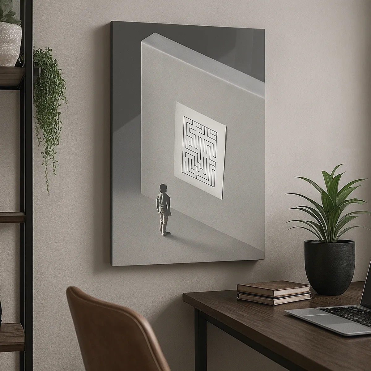 Obraz na plátně - Kde to ale jsem? - 50x70 cm