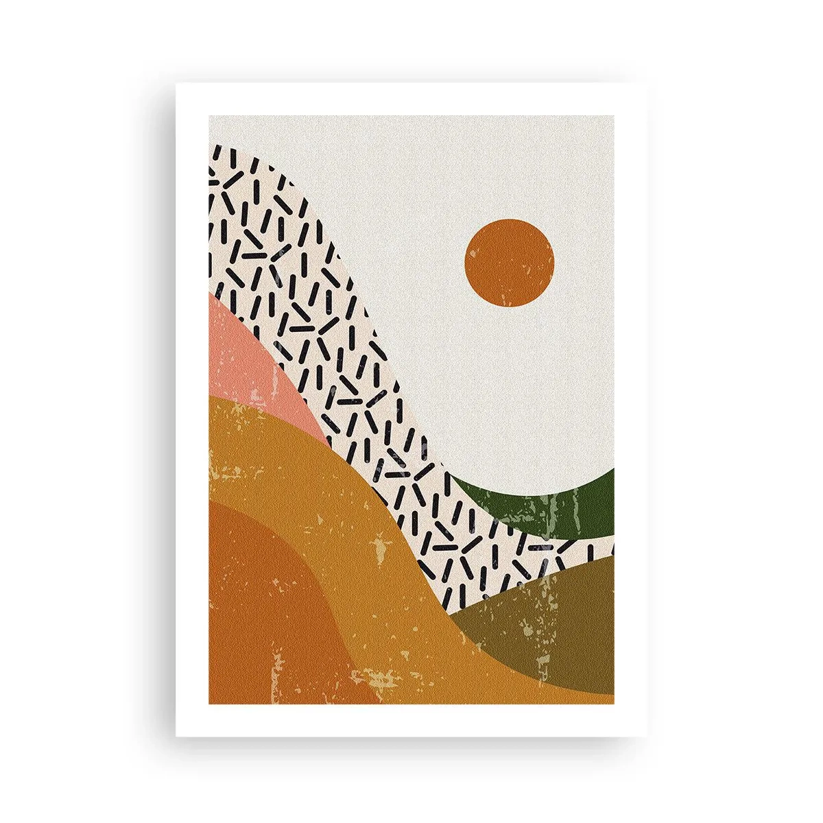 Plakát - Sluneční abstrakce - 50x70 cm