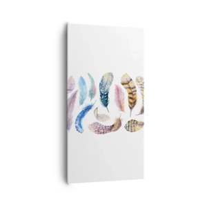 Obraz na plátně - Lehké, strakaté a vícebarevné - 65x120 cm