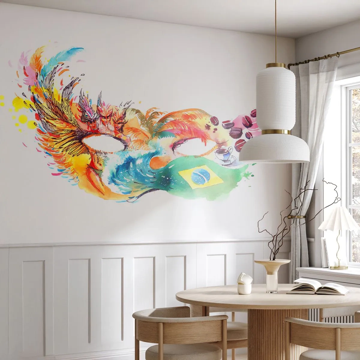 Fototapeta Standard Eco - Brazílie vítá sambou - Kapuce, Karneval, Abstrakce - 450x315 cm