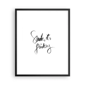 Plakát v černém rámu - Opravdová radost - 40x50 cm