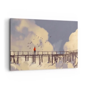 Obraz na plátně - Modrý stesk - 100x70 cm