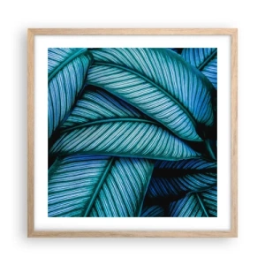 Plakát v rámu světlý dub - Čáry života - 50x50 cm