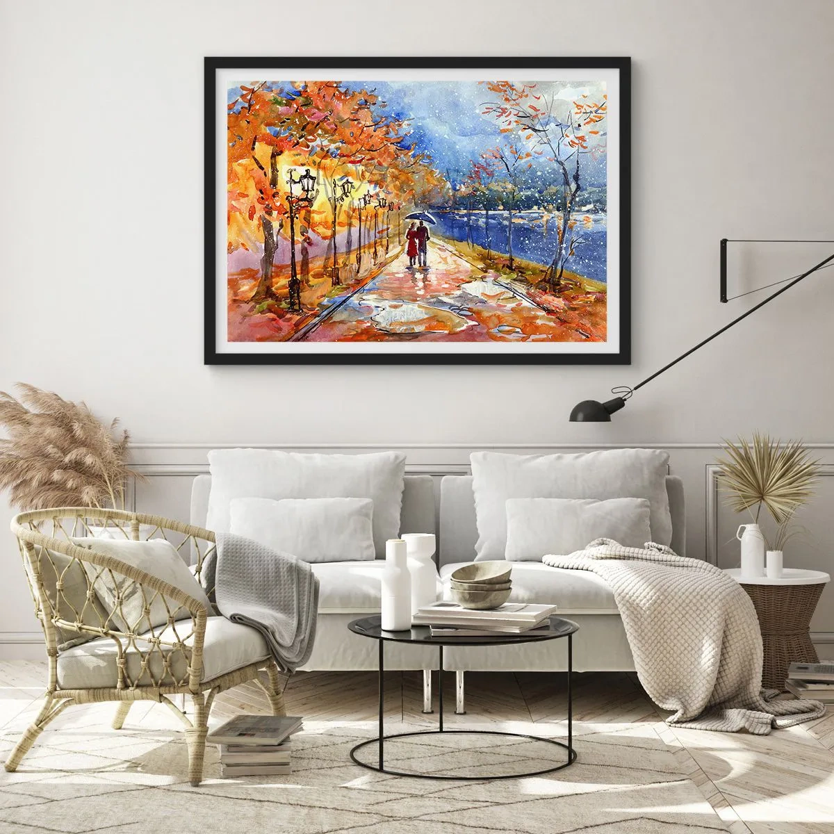 Plakát v černém rámu - Společně k hranici času - 70x50 cm