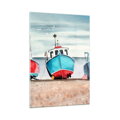 Obraz na skle - Připravené na úlovek - 50x70 cm