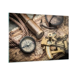 Obraz na skle - Urči směr - 100x70 cm