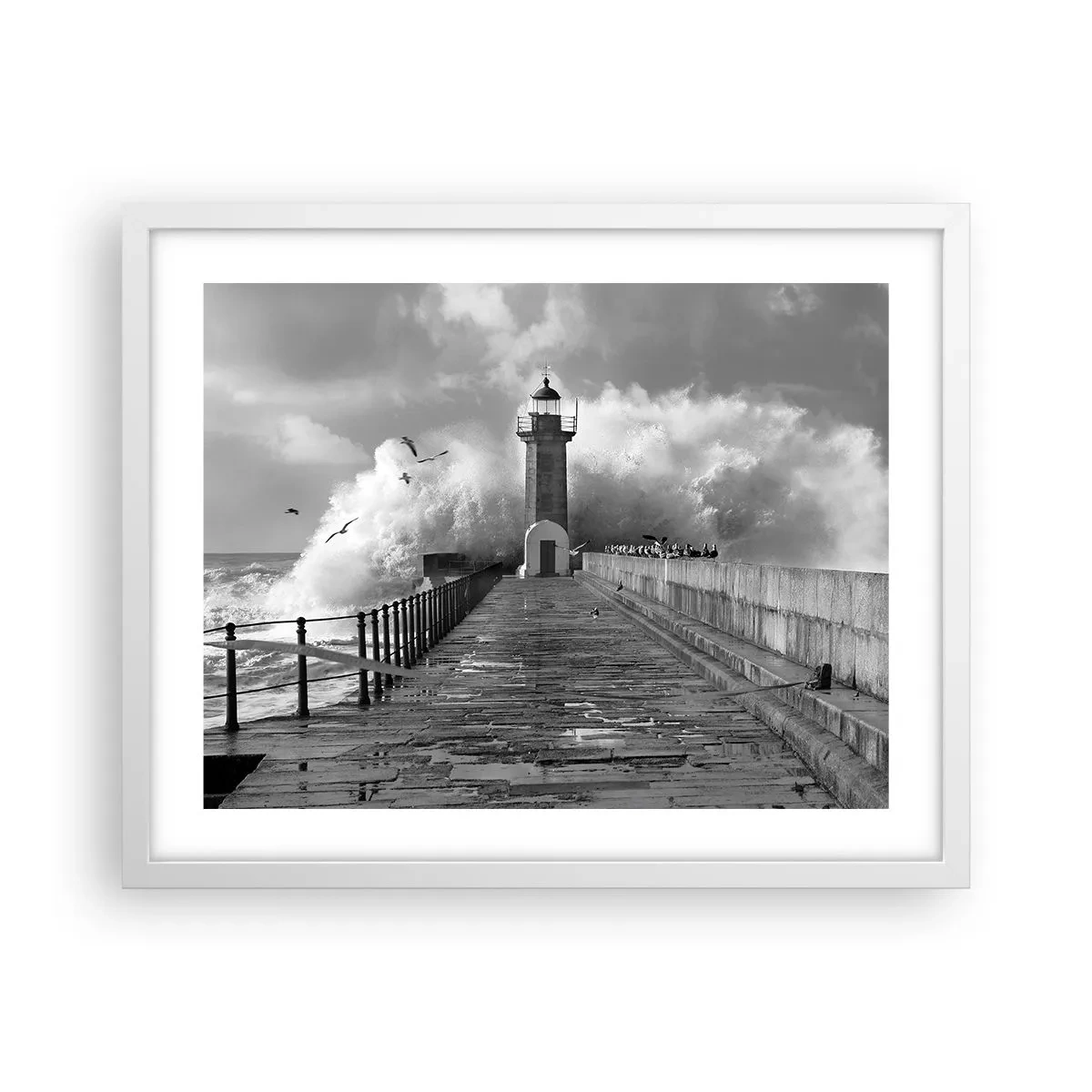 Plakát v bílém rámu - Nebojácná - 50x40 cm