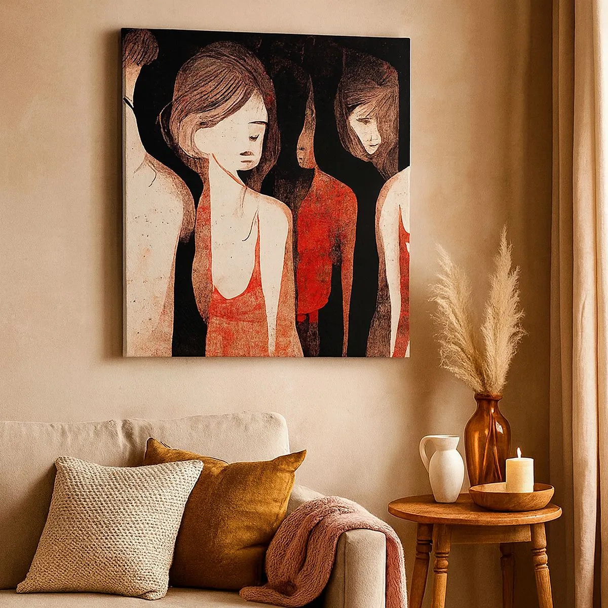 Obraz na plátně - Madony z temnoty - 30x30 cm