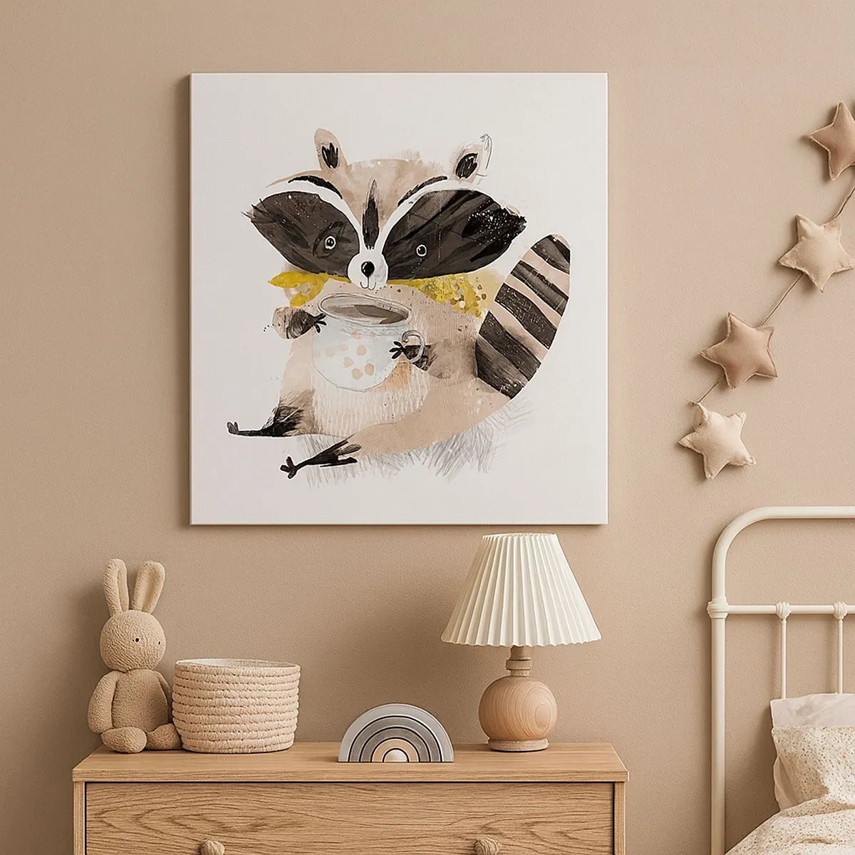 Obraz na plátně - Můj přítel mýval - 30x30 cm