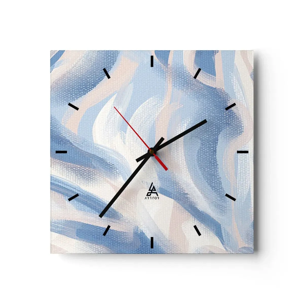 Nástěnné hodiny - Modré kolísání - 30x30 cm