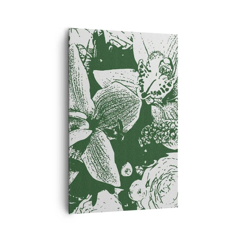 Obraz na plátně - Kytice – svět zeleně - 80x120 cm