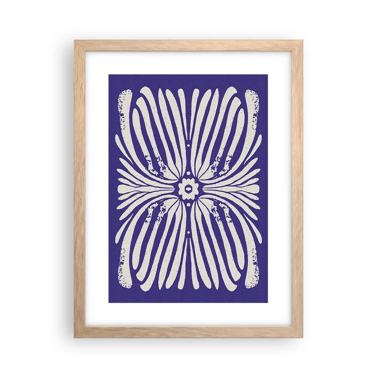 Plakát v rámu světlý dub - Etnické inspirace - 30x40 cm