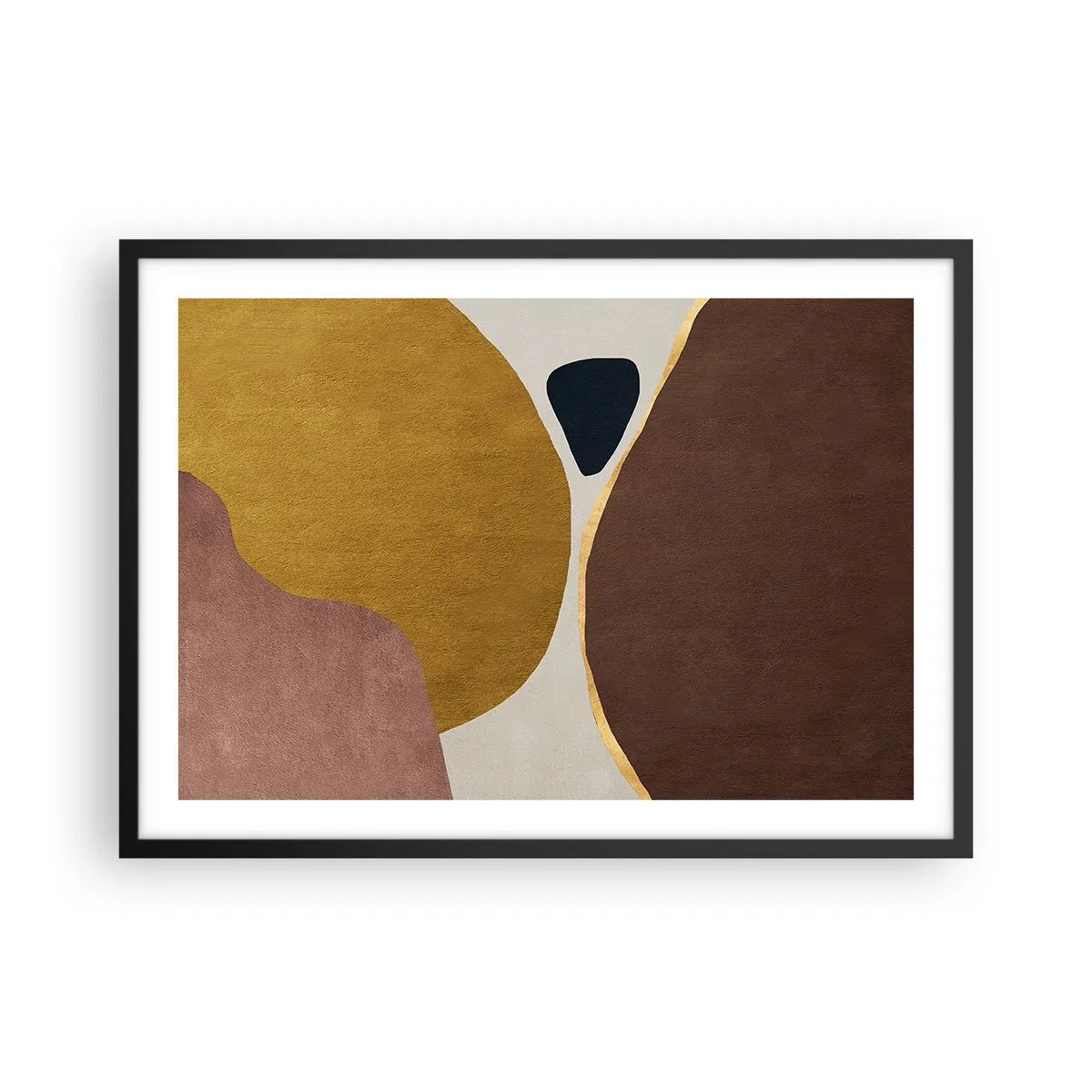 Plakát v černém rámu - Abstrakce – místo v prostoru - 70x50 cm