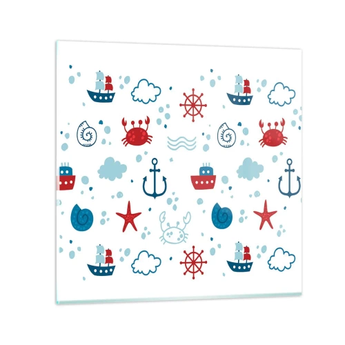 Obraz na skle - Mořská pohádka - 40x40 cm