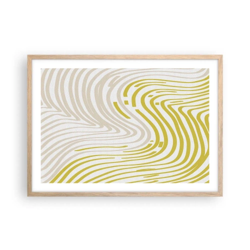 Plakát v rámu světlý dub - Kompozice s mírným ohybem - 70x50 cm