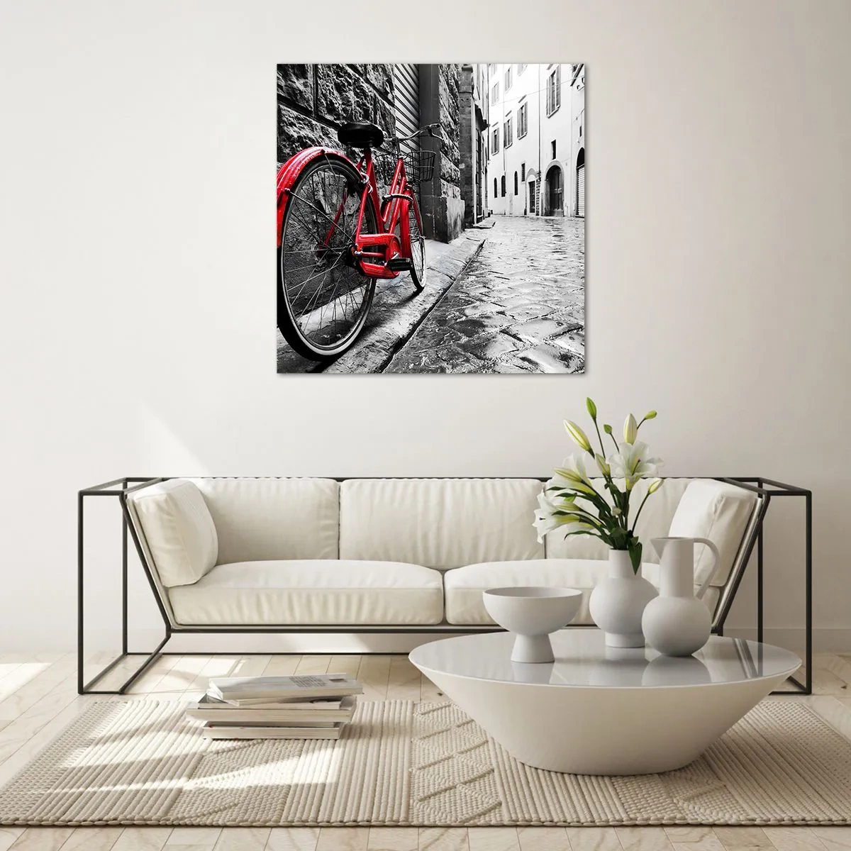 Obraz na skle - Skutečná krása nestárne - 60x60 cm