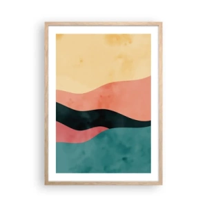 Plakát v rámu světlý dub - Kompatibilní nesoulad - 50x70 cm