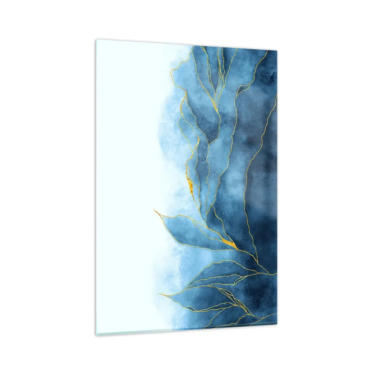 Obraz na skle - Blankyt ve zlatě - 80x120 cm