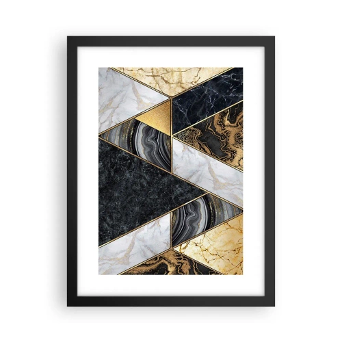 Plakát v černém rámu - Kámen vedle kamene - 30x40 cm