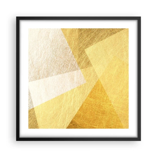 Plakát v černém rámu - Počasí geometrie - 50x50 cm