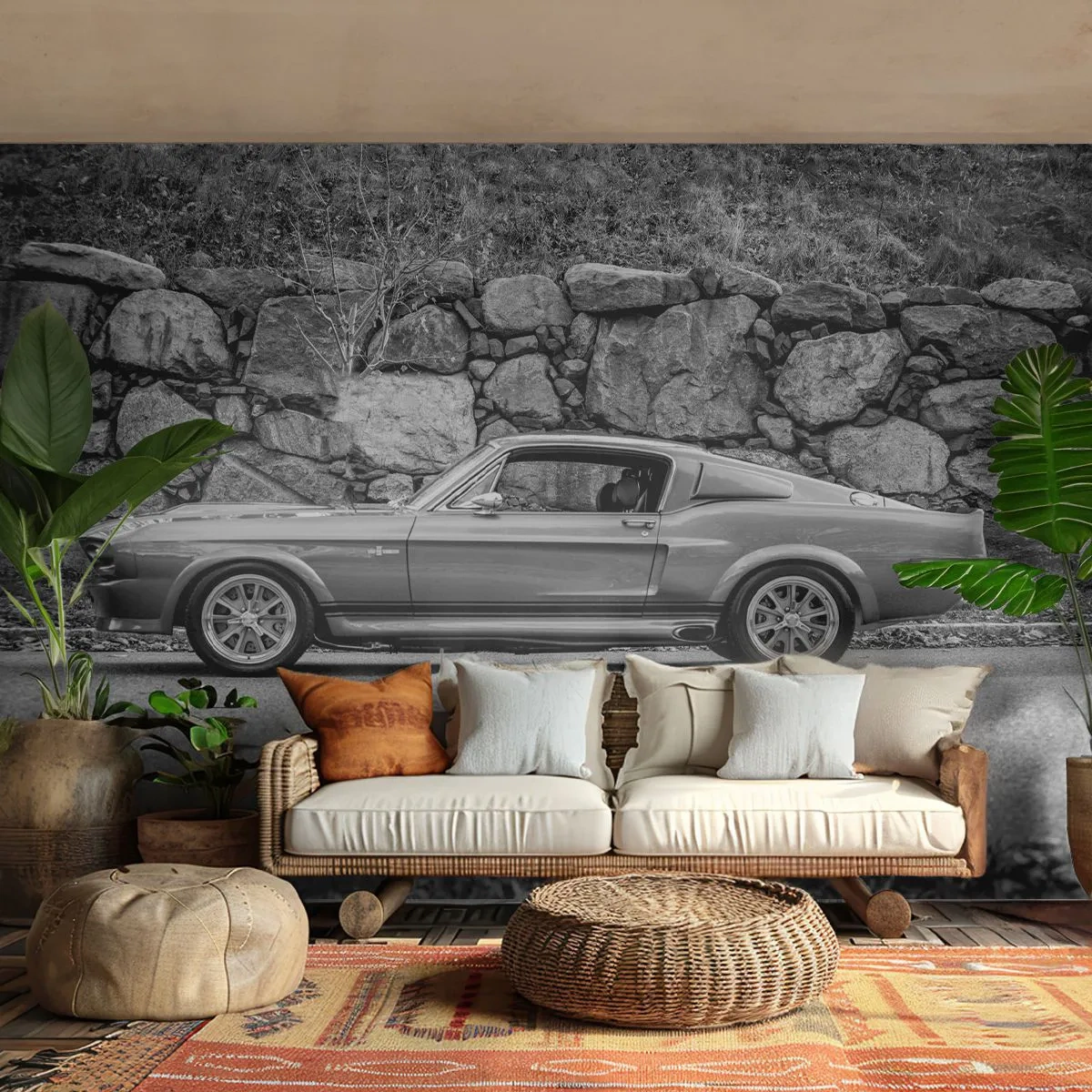 Fototapeta Premium Canvas - Legenda 60. let - Historické auto, Automobilový průmysl, Sportovní auto - 250x175 cm