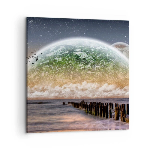 Obraz na plátně - A svět se vynořil z vody - 50x50 cm