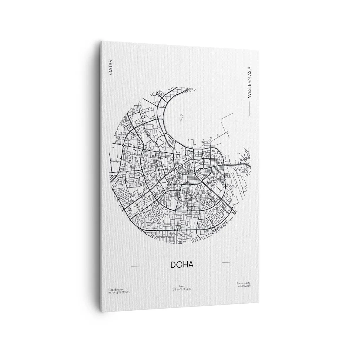 Obraz na plátně - Anatomie Dauhá - 80x120 cm